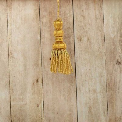 French gold tassel 5 cm with fringe 5 cm