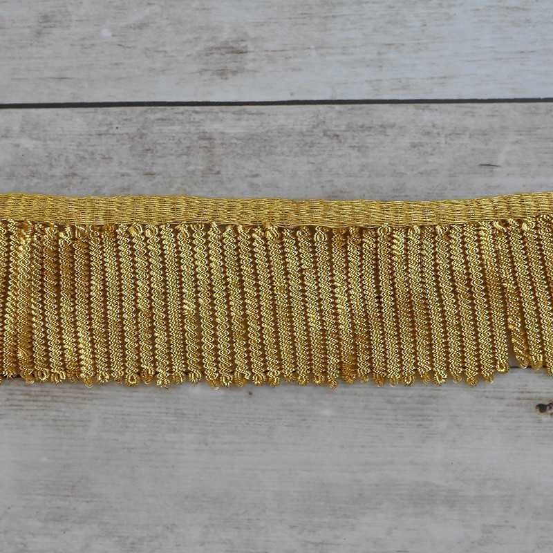 Metallic french gold fringe with 4mm special thickness